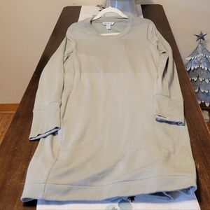 Athleta Coaster Luxe Sweatshirt Dress - Fern Green - XL